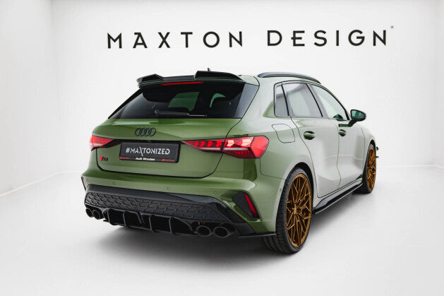 Diffusor Flaps passend für Audi S3 Sportback 8Y FL schwarz matt