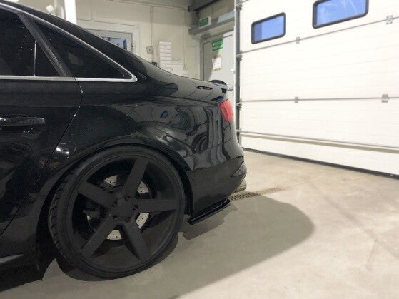 Diffusor Flaps passend für Audi S4 B8 FL schwarz Hochglanz