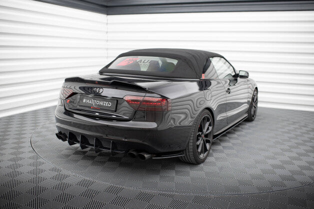 Diffusor Flaps passend für Audi S5 / A5 S-Line Coupe / Cabriolet 8T schwarz matt