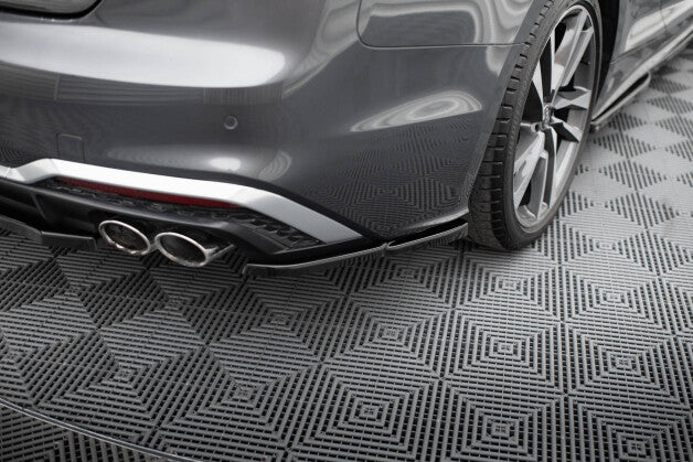Diffusor Flaps passend für Audi S5 Sportback / Coupe F5 FL schwarz Hochglanz