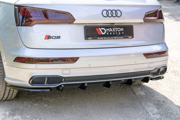 Diffusor Flaps passend für Audi SQ5/Q5 S-line Mk2 schwarz Hochglanz