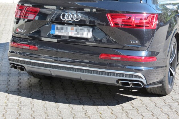 Diffusor Flaps passend für Audi SQ7 / Q7 S-Line Mk.2 schwarz Hochglanz