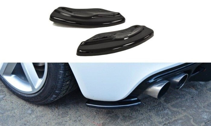 Diffusor Flaps passend für Audi TT MK2 RS schwarz Hochglanz