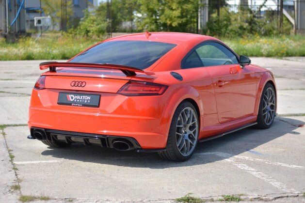 Diffusor Flaps passend für Audi TT RS 8S schwarz Hochglanz