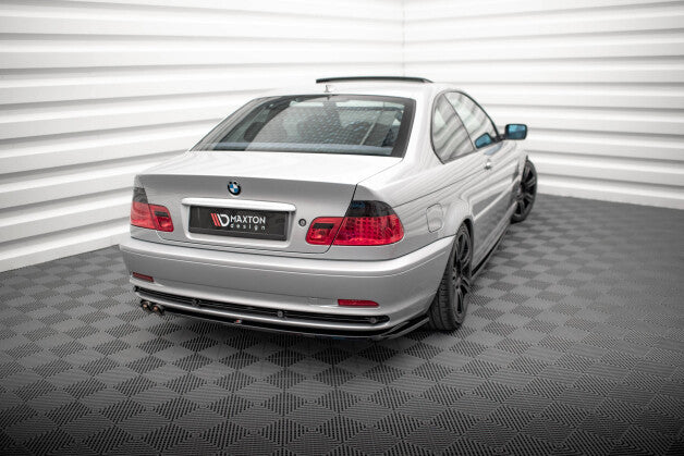 Diffusor Flaps passend für BMW 3er Coupe E46 schwarz Hochglanz