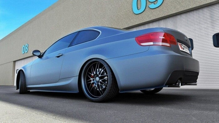 Diffusor Flaps passend für BMW 3er E92 M Paket schwarz Hochglanz