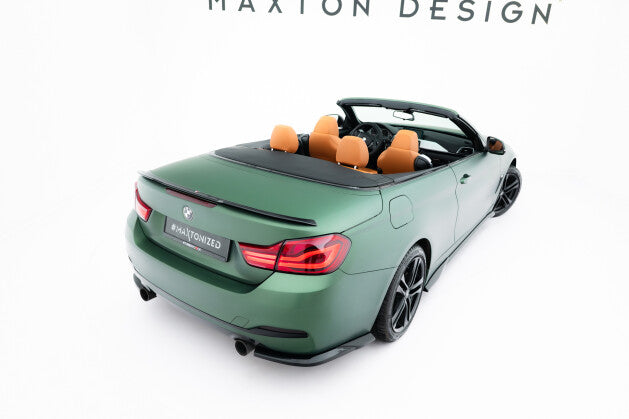 Diffusor Flaps passend für BMW 4er Cabrio / Coupe F33 / F32 schwarz Hochglanz