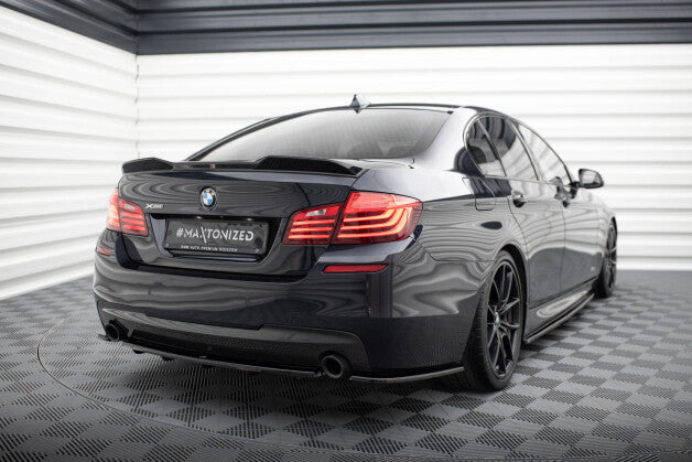 Diffusor Flaps passend für BMW 5er M-Paket Limousine /Touring F10/F11 (mit zwei Einzel Endstücken) schwarz Hochglanz