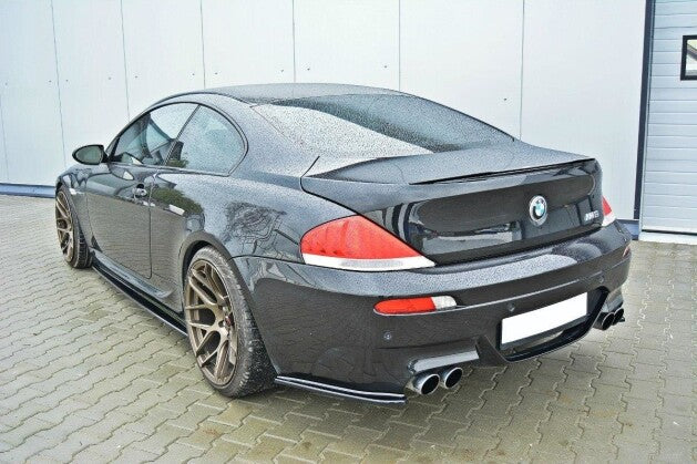 Diffusor Flaps passend für BMW M6 E63 schwarz Hochglanz
