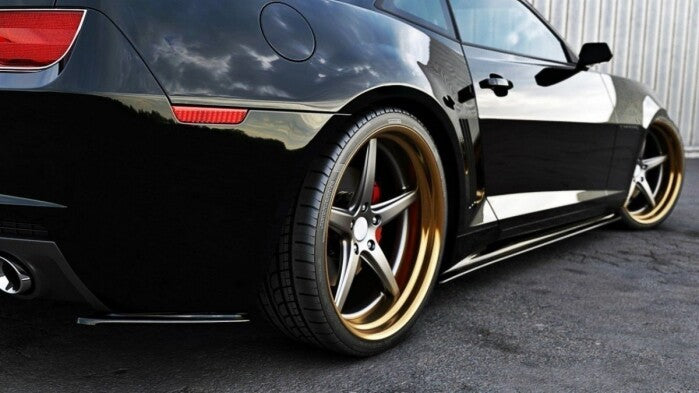 Diffusor Flaps passend für Chevrolet Camaro SS / Standard Mk5 schwarz Hochglanz
