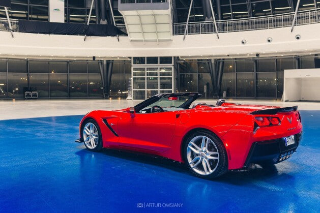 Diffusor Flaps passend für Chevrolet Corvette Stingray C7 schwarz Hochglanz