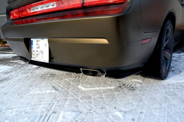 Diffusor Flaps passend für Dodge Challenger MK3. Phase-I SRT8 Coupe schwarz Hochglanz