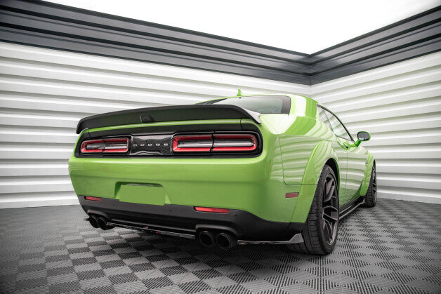 Diffusor Flaps passend für Dodge Challenger SRT Hellcat Widebody Mk3 schwarz Hochglanz