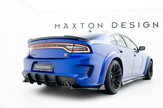 Diffusor Flaps passend für Dodge Charger RT Scat Pack Widebody Mk3 FL schwarz Hochglanz