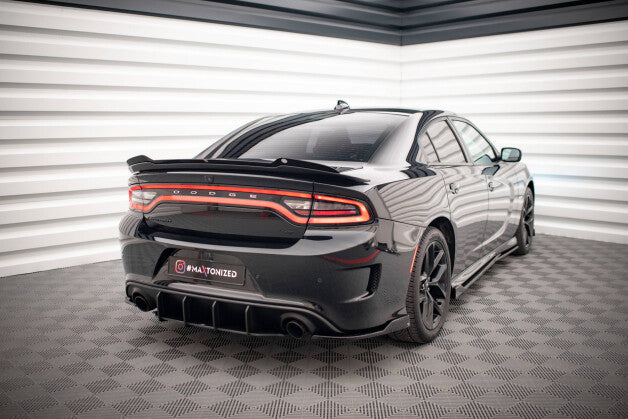 Diffusor Flaps passend für Dodge Charger SRT Mk7 FL schwarz Hochglanz