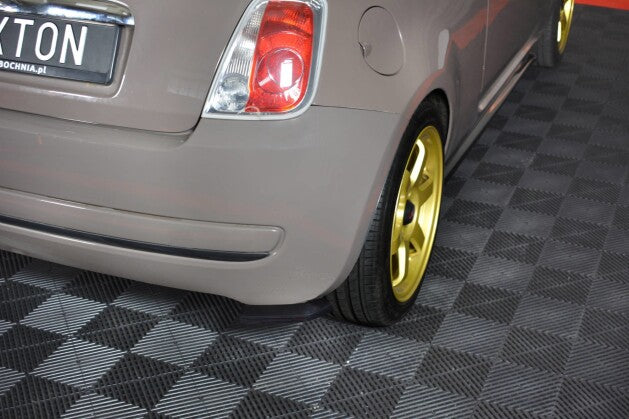 Diffusor Flaps passend für Fiat 500 Hatchback vor FL schwarz Hochglanz
