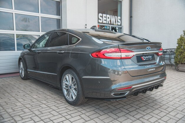Diffusor Flaps passend für Ford Mondeo Vignale Mk5 FL Carbon Look