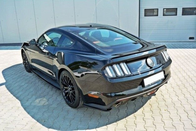 Diffusor Flaps passend für Ford Mustang GT Mk6 schwarz Hochglanz (4251937831526)