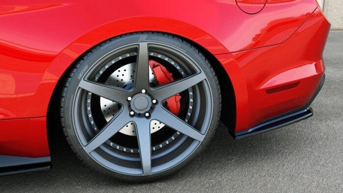 Diffusor Flaps passend für Ford Mustang Mk6 schwarz Hochglanz