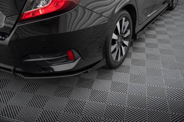 Diffusor Flaps passend für Honda Civic Mk10 schwarz Hochglanz (4255647836819)