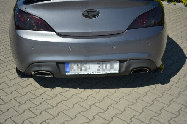 Diffusor Flaps passend für Hyundai Genesis Coupe MK.1 schwarz Hochglanz