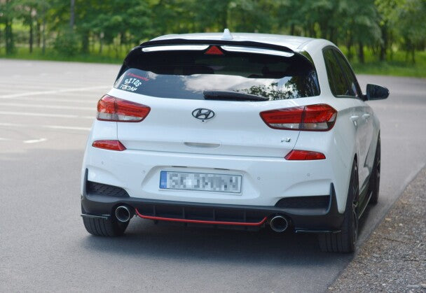 Diffusor Flaps passend für Hyundai I30 Mk3 N schwarz Hochglanz
