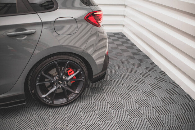 Diffusor Flaps passend für Hyundai I30 N Hatchback Mk3 FL roter Kern