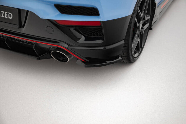 Diffusor Flaps passend für Hyundai Veloster N Mk2 schwarz Hochglanz (4255647852529)