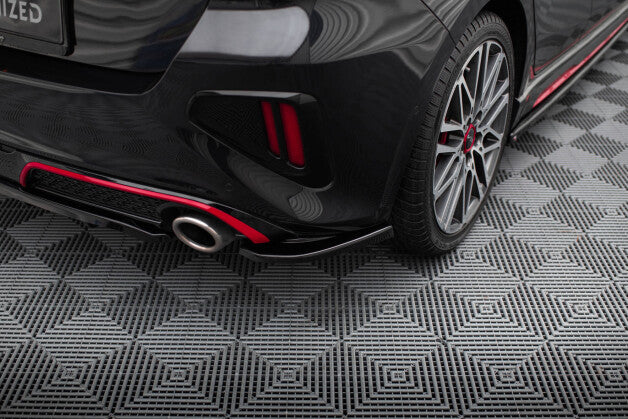Diffusor Flaps passend für Kia Ceed GT Mk3 FL schwarz Hochglanz