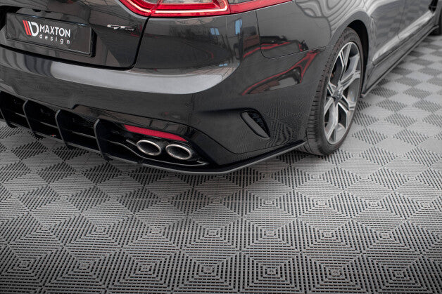 Diffusor Flaps passend für Kia Stinger GT-Line Mk1 roter Kern