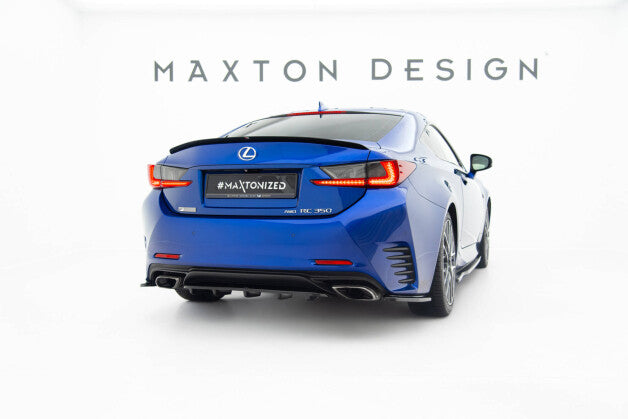 Diffusor Flaps passend für Lexus Rc Mk1 schwarz Hochglanz