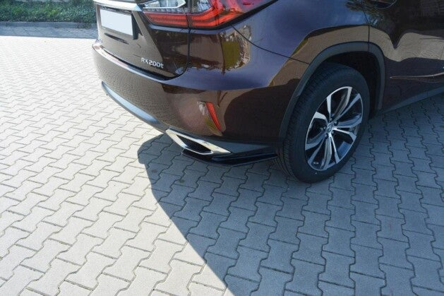 Diffusor Flaps passend für Lexus RX Mk4 T schwarz Hochglanz