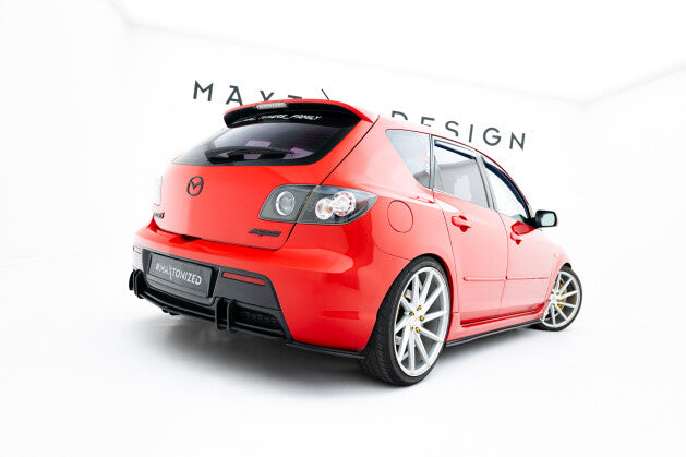 Diffusor Flaps passend für Mazda 3 MPS Mk1 EU Version roter Kern