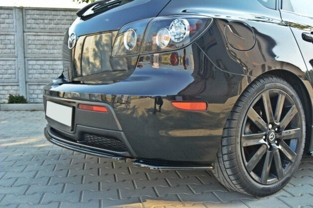 Diffusor Flaps passend für Mazda 3 MPS MK1 (PREFACE) US-Spec Version schwarz Hochglanz