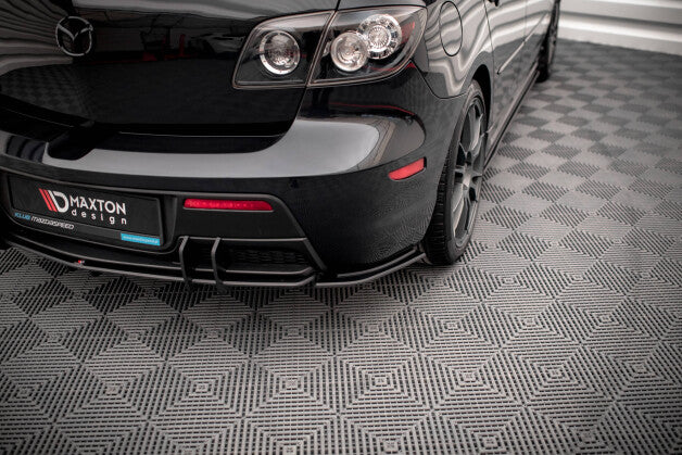 Diffusor Flaps passend für Mazda 3 MPS Mk1 US-Spec Version schwarz matt