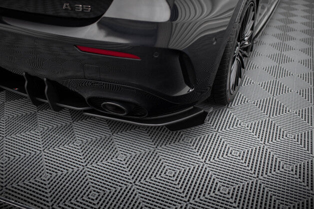 Diffusor Flaps passend für Mercedes-AMG A35 Hatchback W177 schwarz Hochglanz (4255647841363)