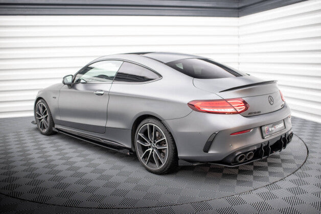 Diffusor Flaps passend für Mercedes-AMG C43 Coupe / Cabrio C205 FL / A205 FL schwarz Hochglanz (4255647833832)