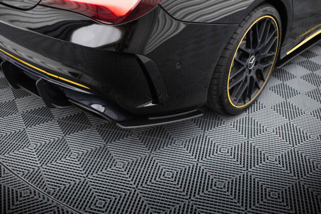 Diffusor Flaps passend für Mercedes-AMG CLA 45 C117 FL mit AERO Paket roter Kern