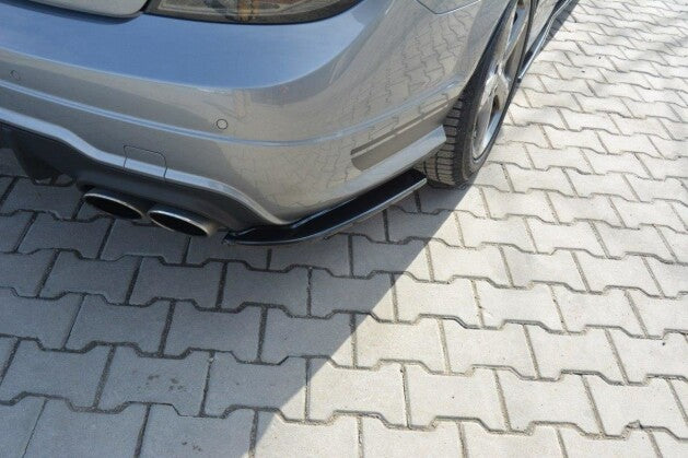 Diffusor Flaps passend für Mercedes C Limousine / Kombi AMG-Line W204 / S204 schwarz Hochglanz