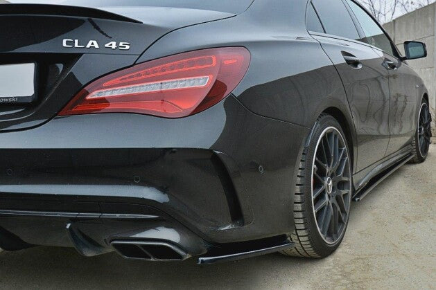 Diffusor Flaps passend für Mercedes CLA A45 AMG C117 FL schwarz Hochglanz