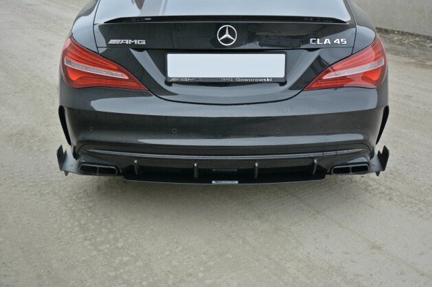Diffusor Flaps passend für Mercedes CLA A45 AMG C117 FL schwarz matt