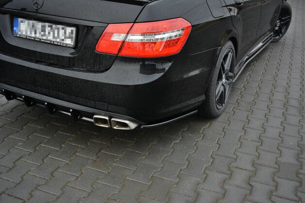 Diffusor Flaps passend für Mercedes E63 AMG W212 schwarz Hochglanz