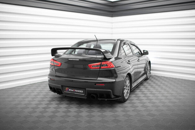 Diffusor Flaps passend für Mitsubishi Lancer EVO X schwarz matt