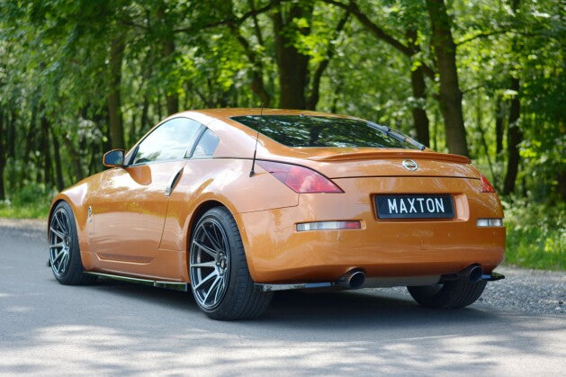 Diffusor Flaps passend für Nissan 350Z schwarz Hochglanz