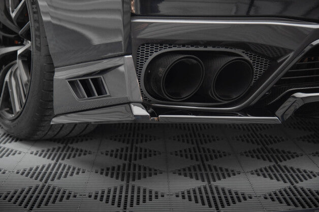 Diffusor Flaps passend für Nissan GTR R35 FL schwarz Hochglanz