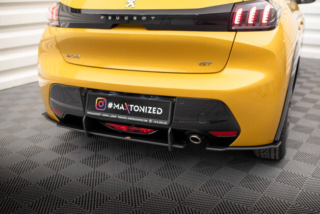 Diffusor Flaps passend für Peugeot 208 GT Mk2 roter Kern