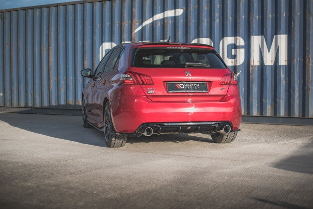 Diffusor Flaps passend für Peugeot 308 GT Mk2 FL schwarz Hochglanz