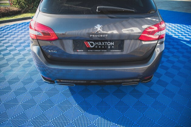 Diffusor Flaps passend für Peugeot 308 SW Mk2 schwarz Hochglanz