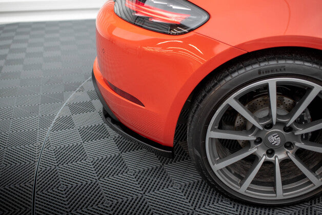 Diffusor Flaps passend für Porsche 718 Cayman 982c schwarz Hochglanz