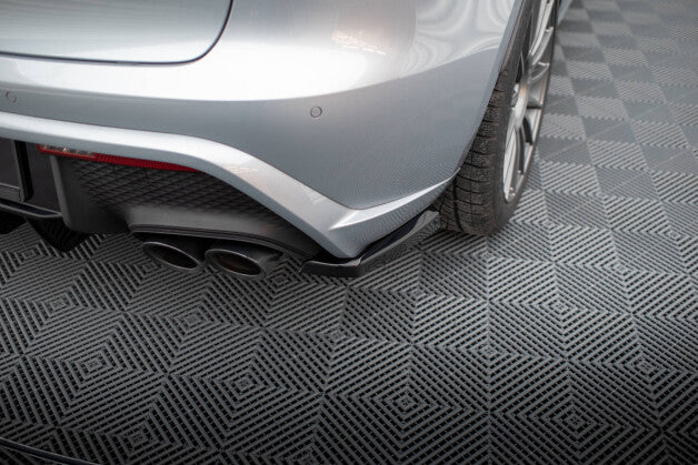 Diffusor Flaps passend für Porsche Macan Mk1 FL 2 schwarz Hochglanz